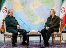 ملاقات علی لاریجانی با فرمانده کل سپاه+ عکس