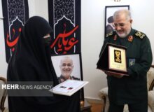 تجلیل فرمانده کل سپاه از شهید حسین سلامی و اعطای درجه سپهبدی
