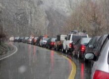 ترافیک سنگین در محور قزوین _ کرج/ مسافران بخوانند