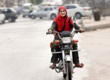 تصاویر هیجان انگیز از آموزش موتورسواری زنان در جنوب تهران+ عکس