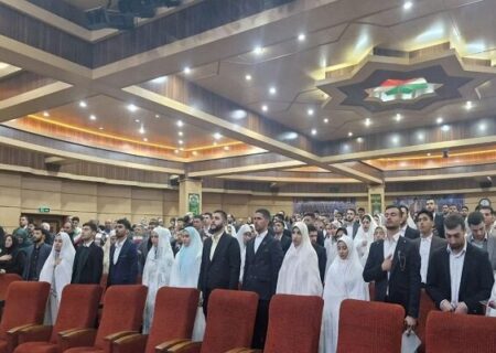 جشن ازدواج ۱۰۰ نفر از دانشجویان دانشگاه افسری امام علی (ع) برگزار شد
