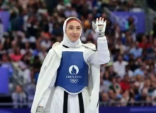 درخشش مدال طلا بر گردن مبینا نعمت زاده