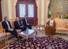 دیدار لاریجانی با سلطان عمان