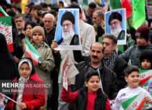 راهپیمایی مردم فراشبند در ۲۲ بهمن