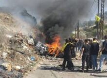 زخمی شدن ۶ نفر در حمله اسرائیل به یک خودرو در جنوب لبنان