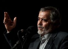 شعرخوانی علی انسانی برای اهالی هیئت؛ ببین به چشم خرد ردپای صهیون را