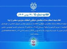 فردا استعلام مدارک متقاضیان انتخابات میاندوره‌ای مجلس اعلام می‌شود