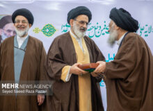 مراسم تجلیل از نیم قرن خدمات عالم مجاهد سیدرضا تقوی برگزار شد