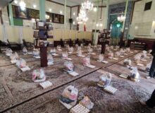 مسجد سوخته اعتراضات، ۴۰۰ بسته معیشتی را به محرومان اهدا می‌‎کند