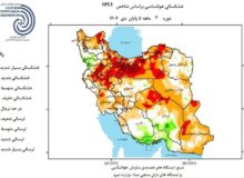 پایش خشکسالی ۴ ماهه بر اساس شاخص SPEI اول مهر تا پایان دیماه ۱۴۰۱