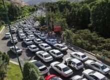 ترافیک در آزادراه تهران ــ شمال همچنان سنگین است