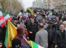 حضور رئیس سازمان انرژی اتمی در راهپیمایی روز جهانی قدس