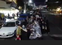 سفره افطاری در میادین شیرود