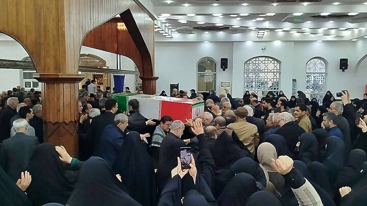 وداع با شکوه مردم آستانه اشرفیه با شهید «مطیع دوست»