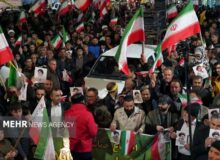 طنین لبیک یا خامنه‌ای در خمینی شهر