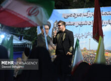 اجرای مرتضی تاجیک در رزمایش «میدان هنر» مشهد