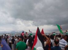 تجمع اعتراضی در تونس برای آزادی ۴ فعال «ناوگان صمود»
