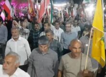 صدمین شب حضور حماسی مردم آب پخش همراه با مقاومت و ایستادگی