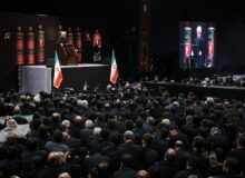 عزاداری شب تاسوعا در جوار قتلگاه رهبر شهید انقلاب