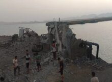 تصاویری از حمله ارتش تروریستی آمریکا به تاسیسات آب شیرینکن جاسک