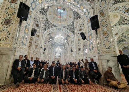 تجدید میثاق مدیران نظام سلامت با آرمان‌های رهبر شهید در جوار حرم رضوی