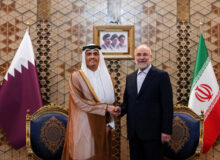 دیدار نخست وزیر قطر با قالیباف