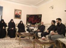 سرلشکر عبداللهی با خانواده شهید غلامرضا سلیمانی دیدار کرد
