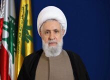 شیخ نعیم قاسم: همچنان سلاح به دست مسیر امام حسین ع را ادامه می‌دهیم