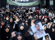 مراسم عزاداری اربعین هیأت‌های دانشجویی در جوار محل شهادت رهبر انقلاب