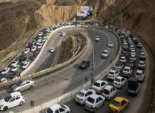 ترافیک سنگین در جاده چالوس و آزادراه تهران ـ شمال