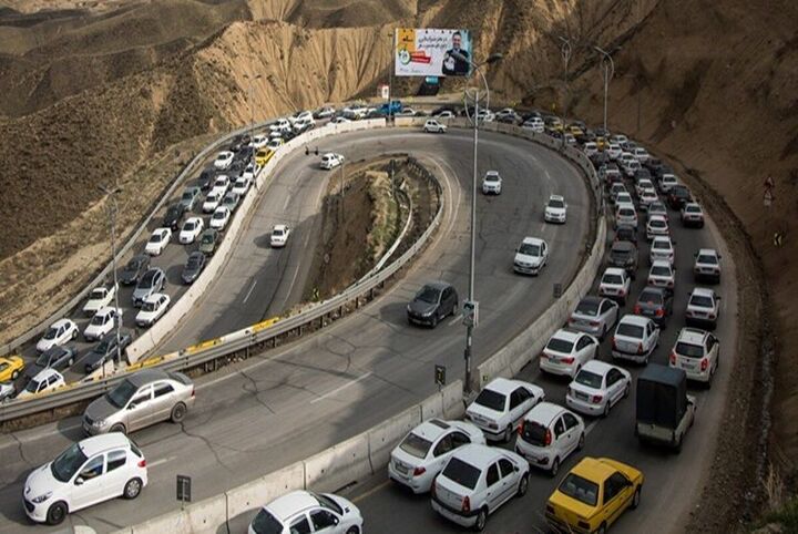 ترافیک سنگین در جاده‌های شمال