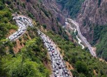 ترافیک سنگین در چالوس و آزادراه تهران-شمال