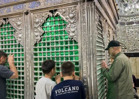 حضور رئیس مجلس در حرم مطهر حضرت عبدالعظیم حسنی (ع)