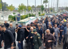 پیکر جانباز ۷۰ درصد در رشت تشییع و به خاک سپرده شد