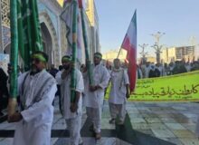 کاروان پیاده بیتالرضای بافق به مشهد رسید